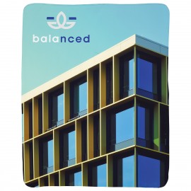 Personalized Pinnacle Dye Sublimated RPET Polar Fleece Blanket