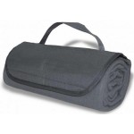 Roll Up Blanket -- Grey w/1-color imprint with Logo