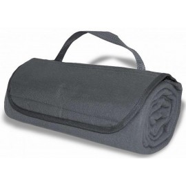 Roll Up Blanket -- Grey w/1-color imprint with Logo