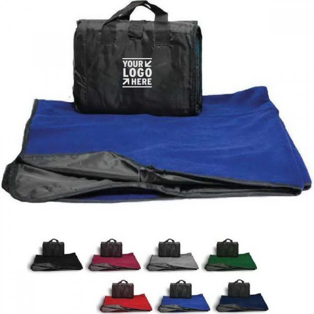 Picnic Fleece Blanket Custom Imprinted Picnic Fleece Blanket Custom Imprinted