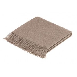 Customized Brown Alpaca Throw Blanket