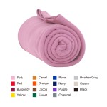 100% Polyester Fleece Blanket, Anti-pill fleece for additional longevity. Custom Imprinted