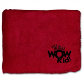 Personalized 50"X60" Whipstitch Fleece Blanket - Maroon