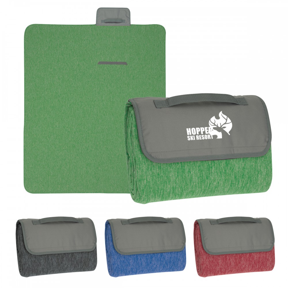 Logo Branded Foldable plastic polymer blanket Logo Branded Foldable plastic polymer blanket