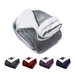 Plush Reversible Fleece Blanket with Logo