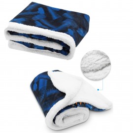 Full Color 50" x 60" Sherpa Blanket with Logo