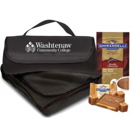 Winter Fleece Blanket with Cocoa Bundle with Logo