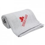 Logo Branded Jersey Fleece Oversized Blanket