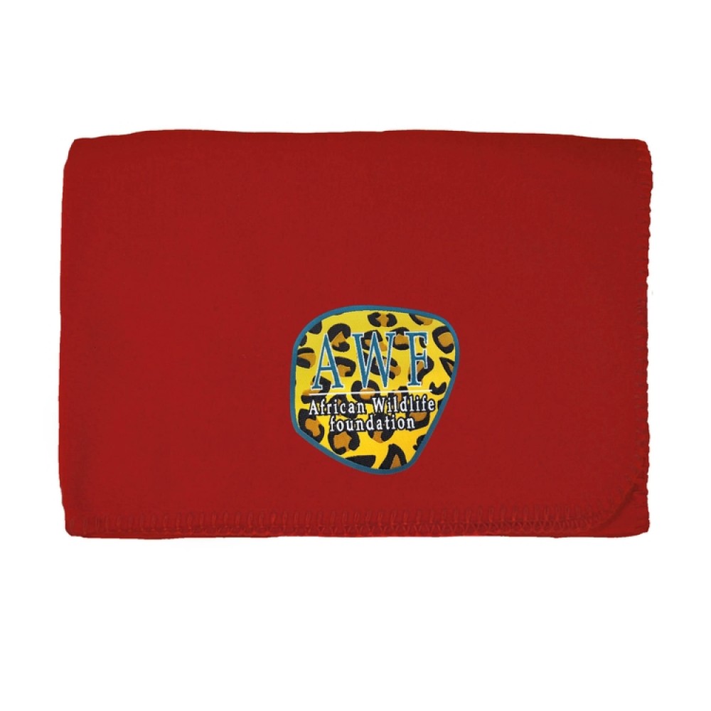 Lap Blanket with Woven Patch Logo Branded Lap Blanket with Woven Patch Logo Branded