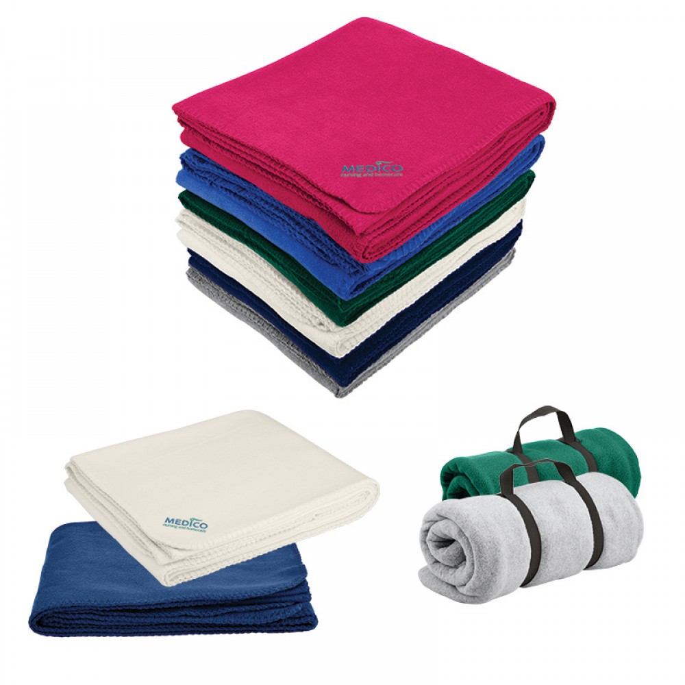 Custom Embroidered Economy Fleece Blanket Custom Embroidered Economy Fleece Blanket
