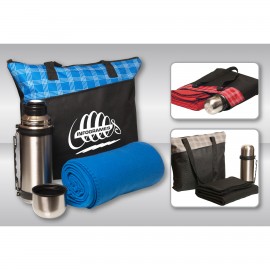 3 Piece "Stay-Warm" Travel Tote Set with Logo