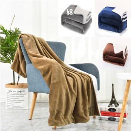 Logo Branded Sherpa Fleece Throw Blanket  Logo Branded Sherpa Fleece Throw Blanket