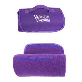 Logo Branded Fleece Roll Up Blanket w/Embroidery Logo