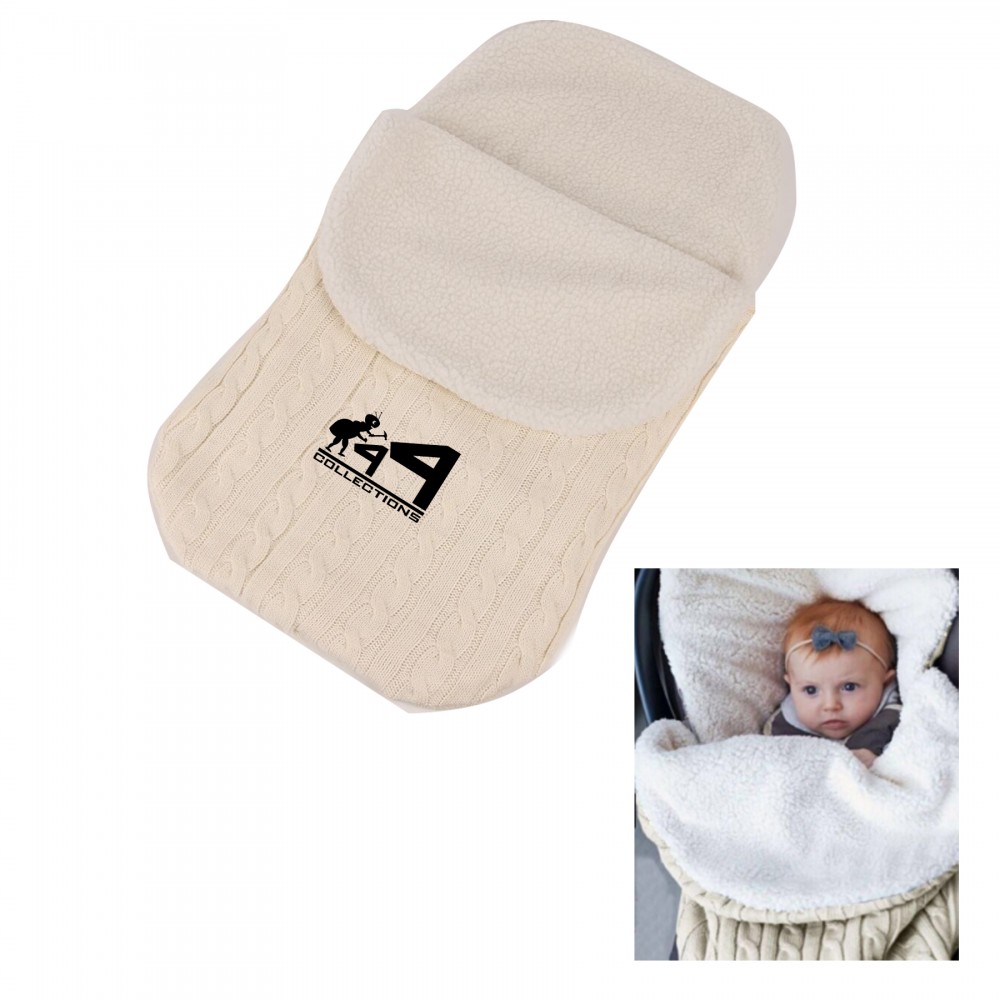 Logo Branded Knitted Warm Baby Sleeping Bag