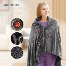Logo Branded Heated Shawl Blanket