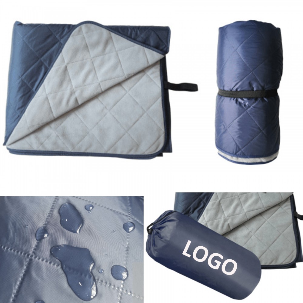 Personalized Warm Fleece Waterproof Camping Blanket
