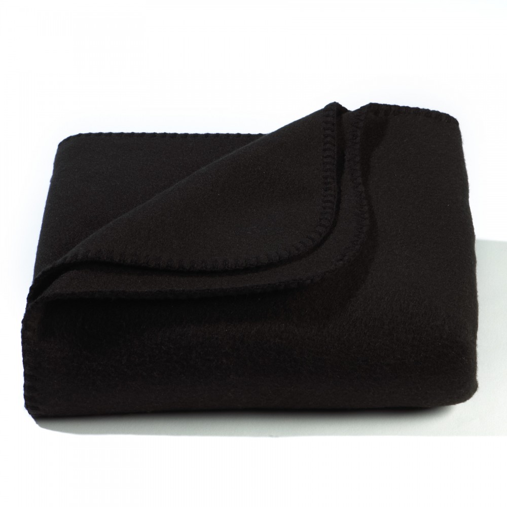 Black Value Fleece Blanket Custom Imprinted Black Value Fleece Blanket Custom Imprinted