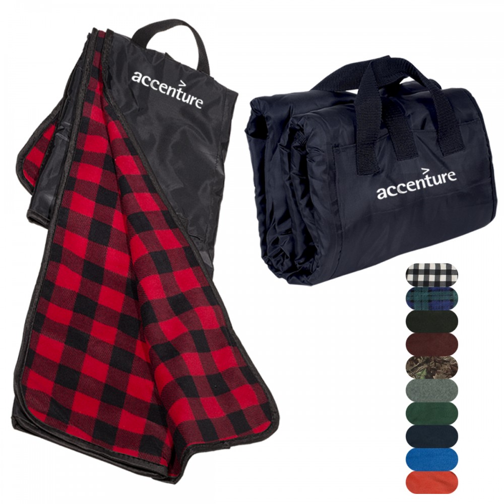 Fleece/Nylon Picnic Blanket Custom Embroidered Fleece/Nylon Picnic Blanket Custom Embroidered