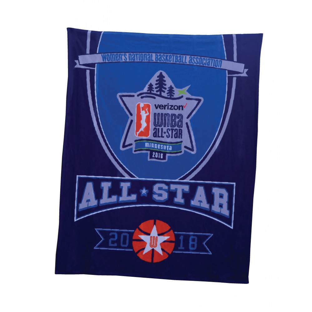 Logo Branded Sublimated Fleece Blanket (50" x 60")