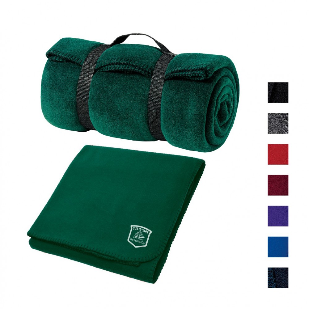 Personalized Port Authority - Value Fleece Blanket with Strap