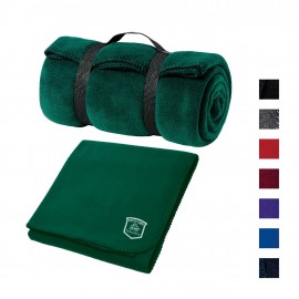 Personalized Port Authority - Value Fleece Blanket with Strap