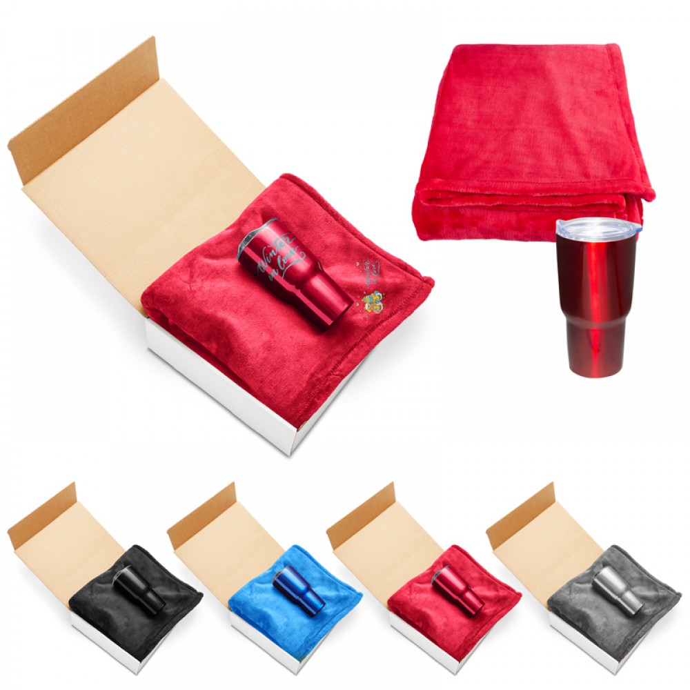 Custom Embroidered Laid Back Comfort Gift Set Custom Embroidered Laid Back Comfort Gift Set