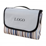 Folded Picnic Blanket With Handle Logo Branded