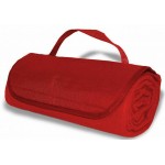 Custom Roll Up Blanket -- Red w/1-color imprint