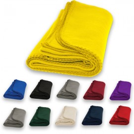 Custom Economy Fleece Blanket w/Merrow Edging (50"x60")