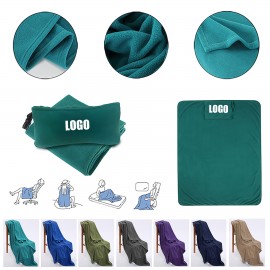 Portable Foldable Blanket Custom Embroidered