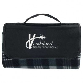Promotional Padded Water-Resistant Fleece Picnic Blanket