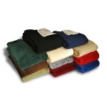 Micro Mink Sherpa Blanket Logo Branded