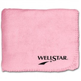 Personalized 50"X60" Whipstitch Fleece Blanket - Pink