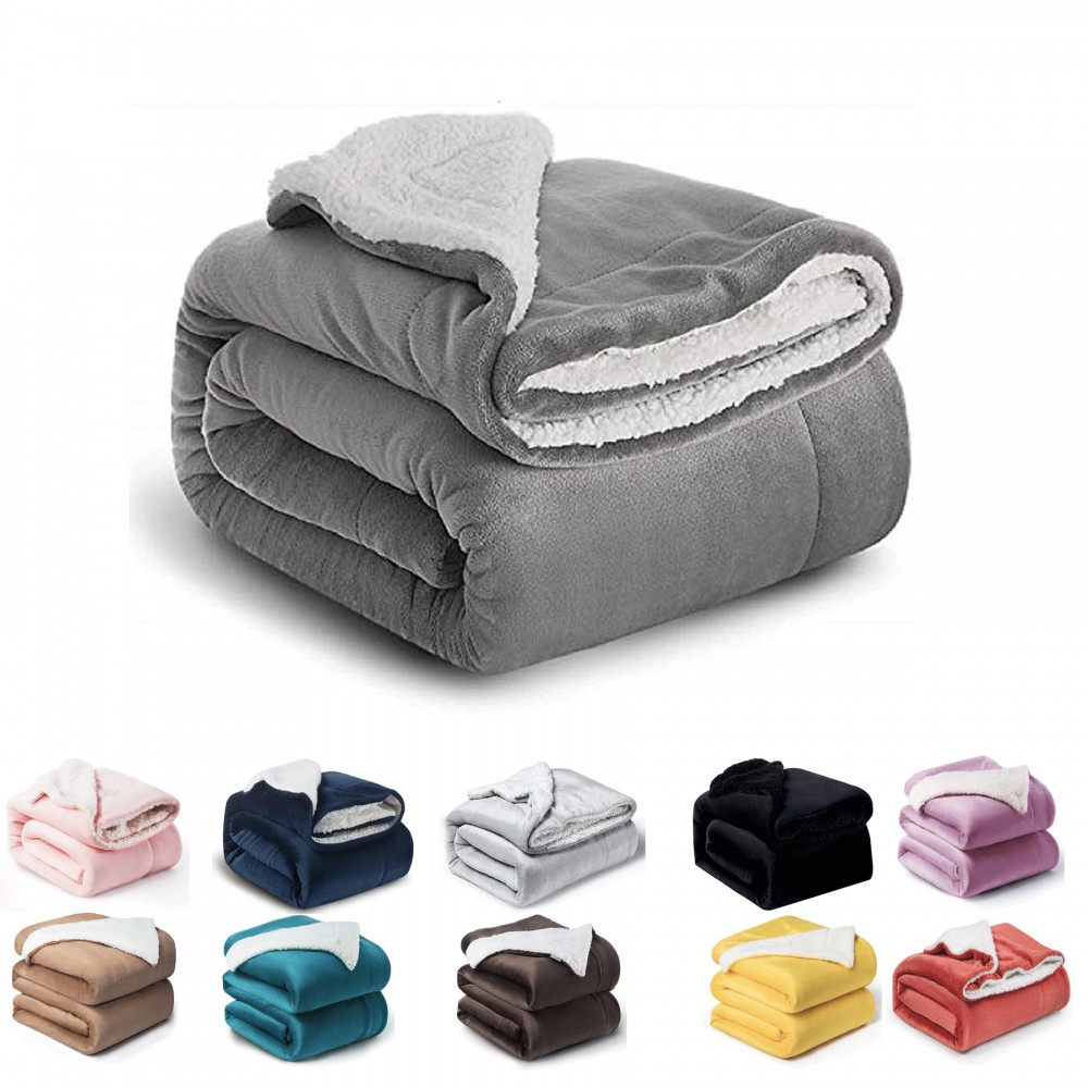 Custom Embroidered Super Soft Sherpa Fleece Blanket Custom Embroidered Super Soft Sherpa Fleece Blanket