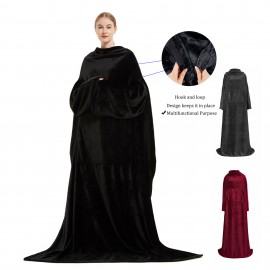 Customized Wearable Blanket With Sleeves