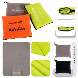 Polar Fleece Travel Blanket with Logo