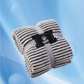 Cozy Fleece Sofa Blanket for Warm and Comfortable Lounging with Logo