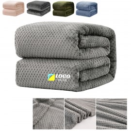 Custom Winter Coral Fleece Office Sofa Blanket