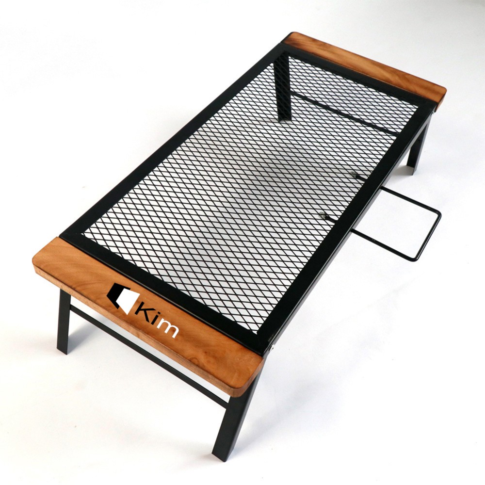 Collapsible Barbecue Iron Table With Handle with Logo