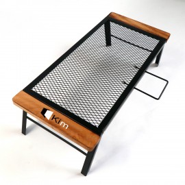 Collapsible Barbecue Iron Table With Handle with Logo  Collapsible Barbecue Iron Table With Handle with Logo