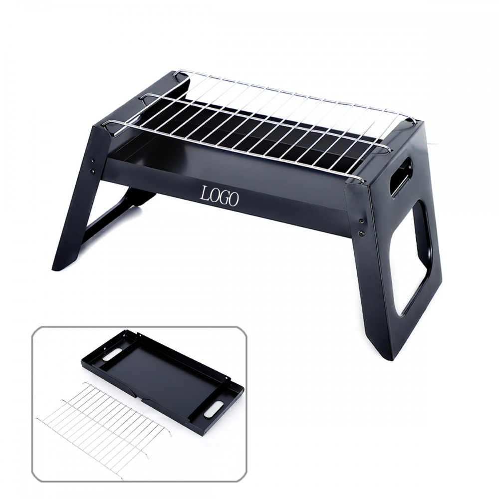 Folding Portable Simple Barbecue BBQ Charcoal Grill with Logo