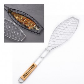 Logo Branded Stainless Steel Folded Fish Grill