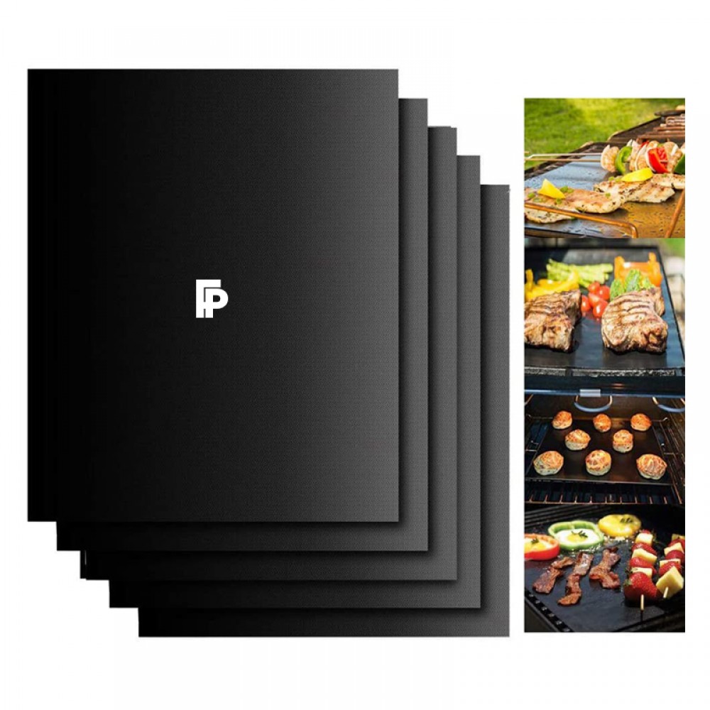 Promotional,Custom Imprinted Set of 2 No Stick Teflon BBQ Grill Mats / Set of 2 BBQ Mats Promotional,Custom Imprinted Set of 2 No Stick Teflon BBQ Grill Mats / Set of 2 BBQ Mats