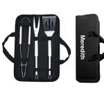 3PCS BBQ Grill Kit With A Portable Bag with Logo