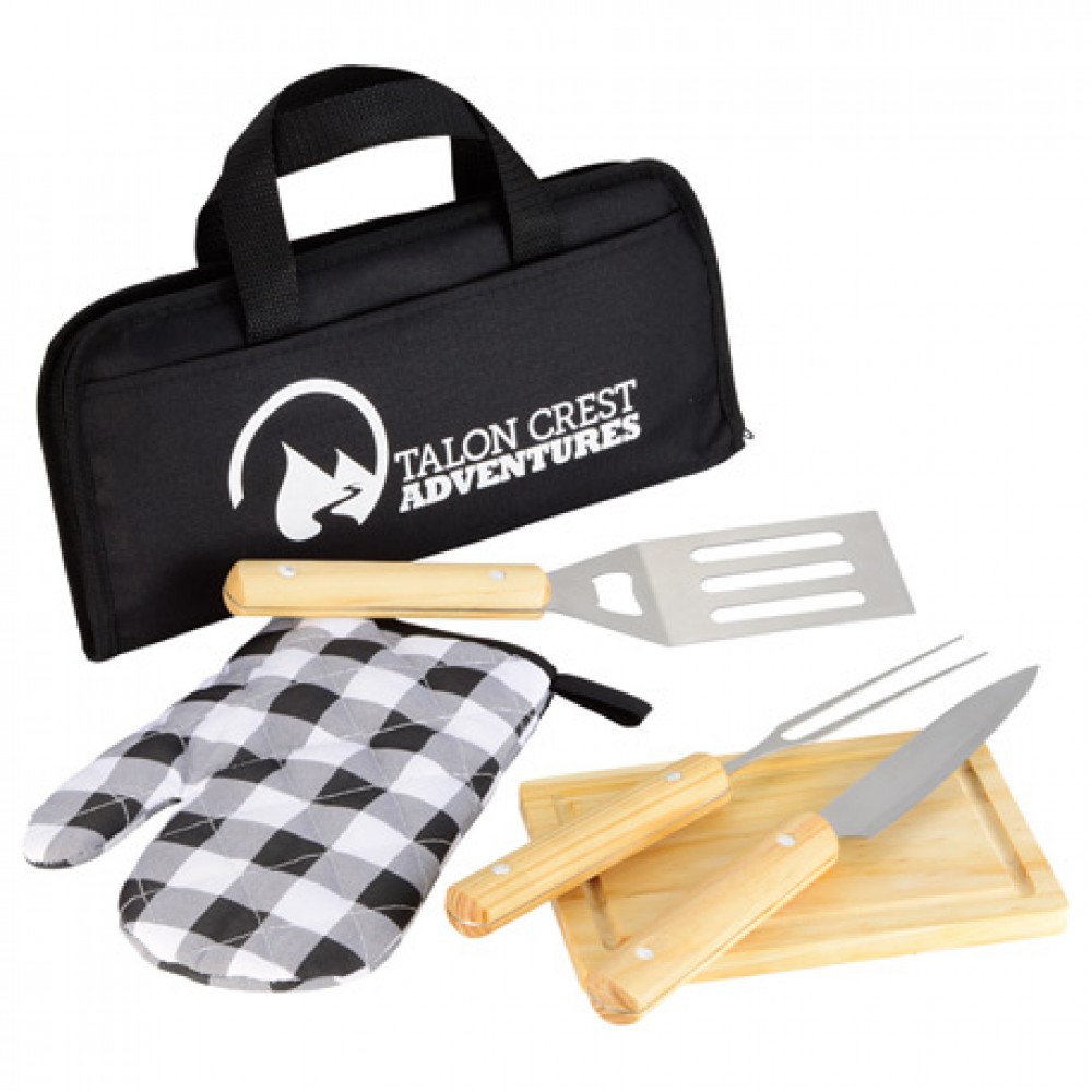 Promotional,Custom Imprinted 5pc BBQ Set Promotional,Custom Imprinted 5pc BBQ Set