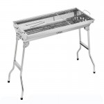 Stainless Steel Foldable Stand Up Barbecue BBQ Grill with Logo