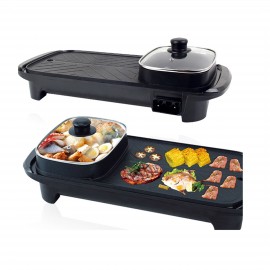 Customized 2 in 1 Electric Bbq Hot Pot Grill