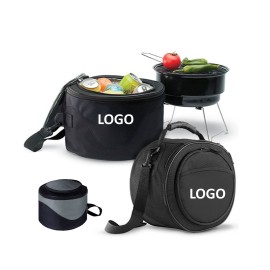 Logo Branded Outdoor BBQ Kit Bag With BBQ Grill