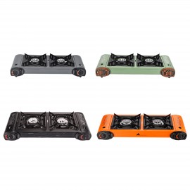 Logo Branded Strong Power Double Burner Camping Stove