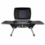 Portagrillo Portable Gas Grill w/Built-In Igniter & 2 Side Tables with Logo